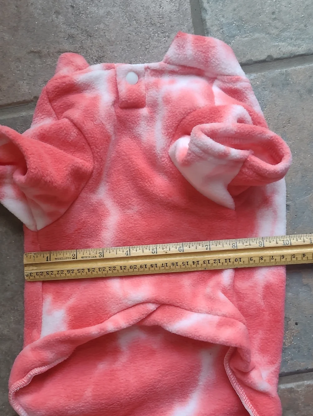 New! Set of 2 tie dye fleece Dog Sweaters jacket purple pink size Large